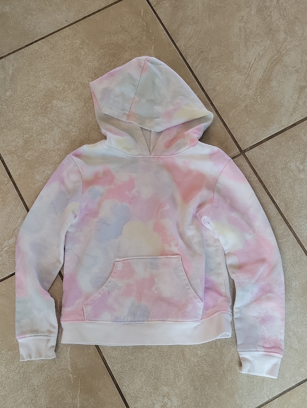 jumping beans Pastel Tie-Dye Hooded Sweatshirt in Pink, Blue, Yellow